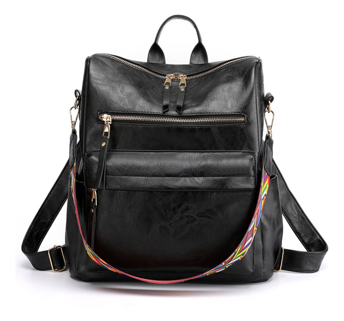 D_795459-MLU77871686736_072024-F.jpg Mochila Cartera Estilo Retro Varios Bolsillos Liso - Imagen 1