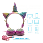 Auriculares Infantiles Unicornio Con Brillos Lol - Cable - Imagen 5