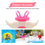 Flotador Chaleco Infantil Para Niños Piscina Con Alas +3años Color Celeste - Imagen 7