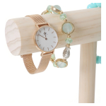 Exhibidor De Pulseras Relojes Y Alhajas En Madera 20cm - Imagen 4