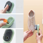 Cepillo Para Limpiar Zapatos C/ Dispensador De Jabon -blanco - Imagen 5