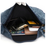 Bolso Cartera En Cuero Pu Estilo Vintage Varios Cierres - Imagen 4