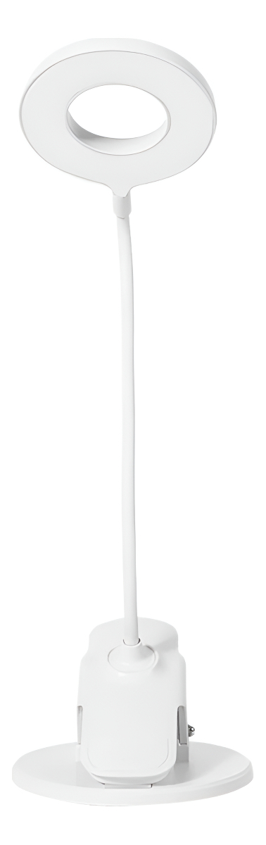 D_799286-MLA96424454911_102025-F.jpg Lampara Led Con Pinza Para Escritorio Flexible Recargable Estructura Blanco Pantalla Blanco - Imagen 1