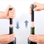 Sacacorcho A Presion Para Botellas De Vino Acero Inoxidable - Imagen 18