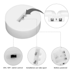 Veladora Lámapara Neon Led Con Base Para Escritorio Estante - Imagen 10