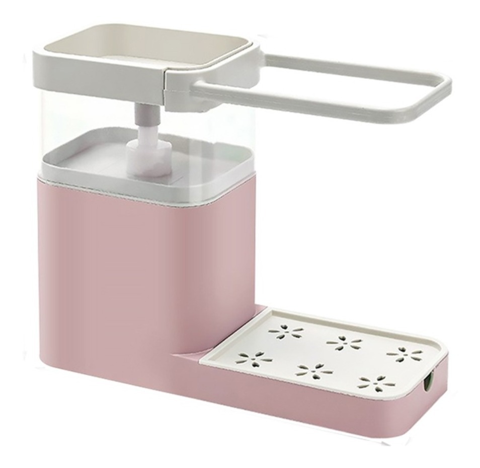 D_800257-MLU49324781987_032022-F.jpg Soporte Dispensador Para Esponja + Jabon Y Rejilla Cocina - Imagen 1