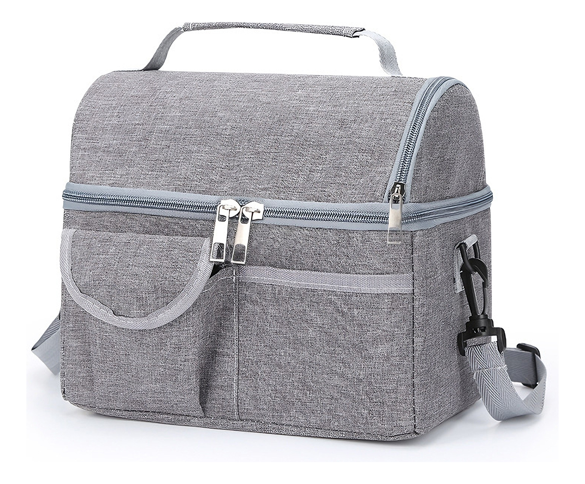 D_800781-MLU93390257955_092025-F.jpg Lunchera Lonchera Bolso Térmico Con Bolsillo Externo - Imagen 1