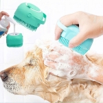 Cepillo Esponja De Silicona Porta Jabon Baño Perros Y Gatos - Imagen 4