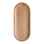 Bandeja Ovalada De Bambú Plato Madera Diseño Moderno