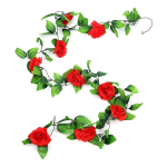 Guirnalda De Flores Artificial,guía De Rosas Artificial,flor - Imagen 20