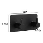 Soporte Doble Gancho Para Pared Toallero Pared Accesorio - Imagen 6