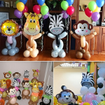 Globos Metálicos Helio Para Cumpleaños Setx2 Animales Selva - Imagen 19
