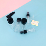 Kit De Viaje 5 Botellas Y Frascos Lociones Cremas + Neceser - Imagen 5