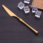 Juego De Cubiertos De Acero Inoxidable Dorados - En Caja - Imagen 4