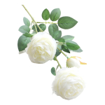 Planta Flor Artificial Peonia Decoracion Hogar 3 Flores - Imagen 6