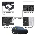 Funda Cobertor Protector Auto Lona Impermeable Con Agarre - Imagen 10