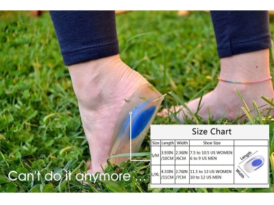 Talonera De Gel Silicona Deporte Trabajo Punto Rojo Y Azul - Imagen 12