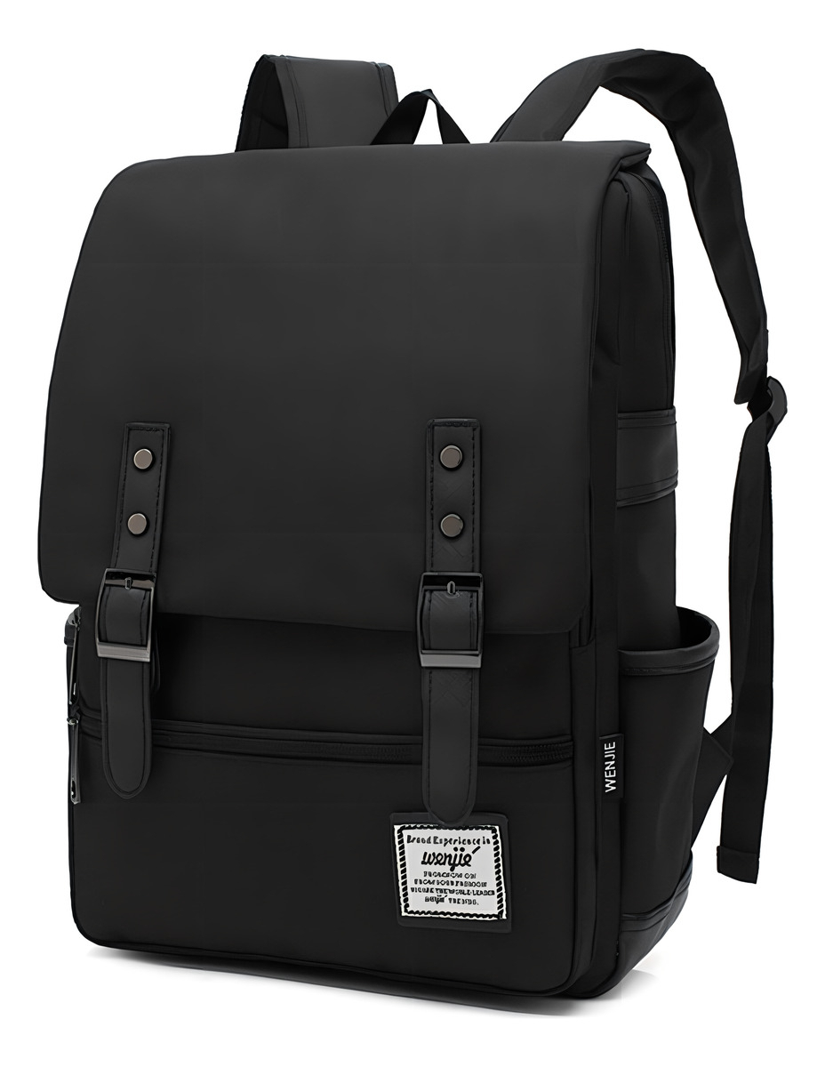 D_807853-MLA100062328139_122025-F.jpg Mochila Urbana Mayoristas Uruguay Laptop Urbano Con Straps Color Negro Diseño Lisa 25l - Imagen 1