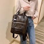 Mochila Bolso Retro Vintage Doble Bolsillo Gran Capacidad Il - Imagen 2