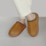 Pantufla Calzado Con Corderito Y Plataforma Estilo Sueco - Imagen 14