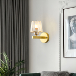 Lampara Aplique Minimalista Facetada Para Dormitorio Cónico - Imagen 3