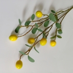 Plantas Artificiales Decorativas Rama De 6 Frutos Limonero - Imagen 4