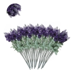 Ramo Artificial De Flores Lavanda Color Violeta Oscuro - Imagen 3
