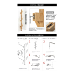 Perchero De Pared En Madera 6 Ganchos Decorativo - Imagen 3