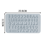 Molde De Silicona Abecedario Hielo Tortas Caramelos Bombones - Imagen 14