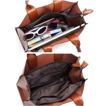 Bolso Cartera Mujer Vintage Simple Elegante Gran Capacidad - Imagen 13