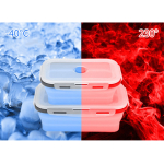 Set X4 Taper Silicona Plegables Tapa Plastico Hermetica - Imagen 2