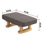 Mini Taburete Banquito Posapies Patas De Madera - Imagen 10