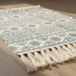 Alfombras Nórdicas Vintage Con Borlas Flecos Textil 90 Cm - Imagen 3