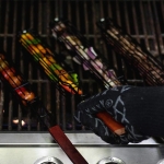 Espeto Para Asados Verduras Estilo Pincho Metal Y Madera - Imagen 5