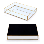Set X2 Bandejas De Metal Para Organizar Maquillaje Joyas - Imagen 2