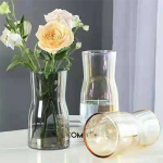 Florero De Cristal 16cm Vidrio Decoración Cuello Curvo - Imagen 6