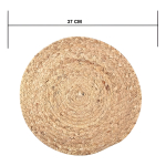 Individual Mimbre Fino Posa Plato Circular Salvamantel 37 Cm - Imagen 5