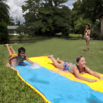 Alfombra Acuática Deslizadora Doble Con Agua Tobogan Piscina - Imagen 5