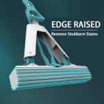 Mopa Trapeador Plegable Lampazo Escurridor Esponja Absorbent Color Naranja Y Verde - Imagen 4