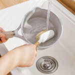 Cepillo Lavaplatos Cocina En Bambu Y Sisal Con Mango - Imagen 4