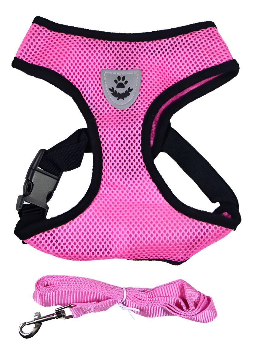 D_816816-MLU93308788793_092025-F.jpg Arnes Pretal Pecho Ajustable Mascota Perro Gato + Correa - Imagen 1