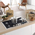 Set X4 Protectores De Hornalla Anafes Cocina Fibra Carbono - Imagen 2