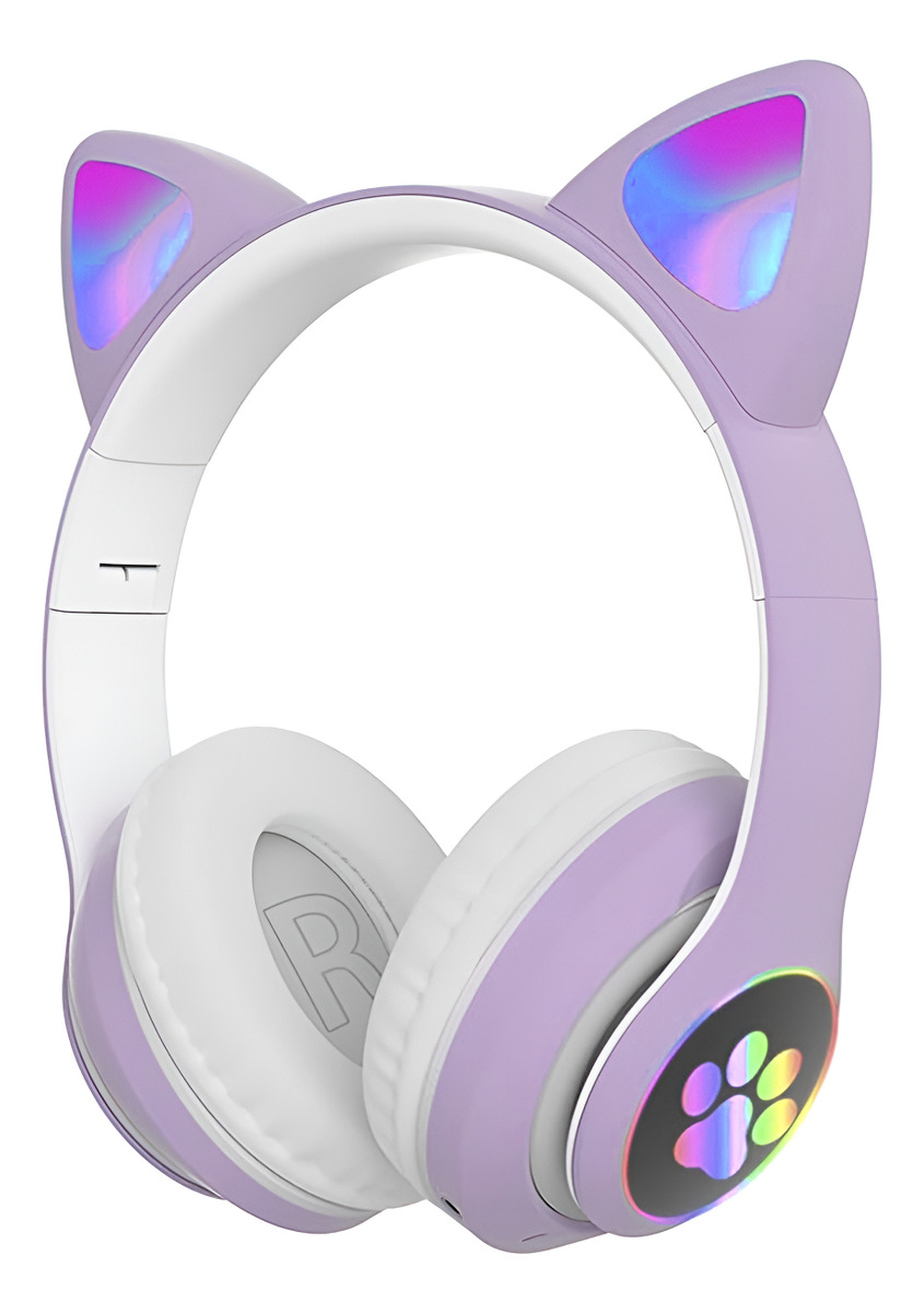 D_817495-MLU89213866374_082025-F.jpg Auriculares Con Orejas Y Luces Divertidos Bluetooth - Imagen 1