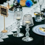 Portavela De Cristal Adorno Fiestas Eventos - Imagen 6