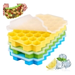 Hielera Cubetera 37 Hielos Gourmet Molde Silicona Con Tapa - Imagen 24