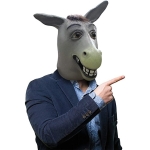 Mascara Latex Disfraz Halloween Burro - Imagen 2