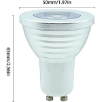 Lámpara 5w Gu10 Led Rgbw 16 Colores Dimmer C/ Control Remoto - Imagen 8