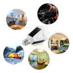 Lampara Led Solar Bombita 12w E27 + Conector - Imagen 4