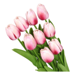 Flores Artificiales Decorativas Ramo De 5 Flores Tulipanes - Imagen 9