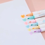 Pack X 6 Marcadores Resaltadores Doble Punta + Estuche - Imagen 6